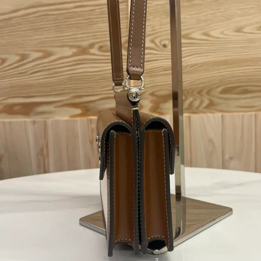 [BUNJANG] Burberry Mini Two-Tone Canvas Bag / 버버리 미니 투톤 캔버스백 [미사용급]