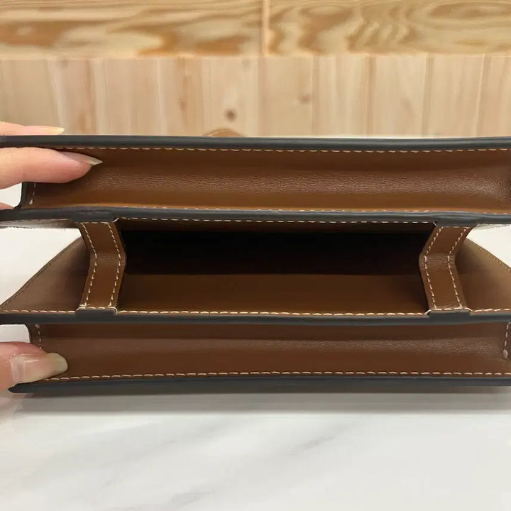 [BUNJANG] Burberry Mini Two-Tone Canvas Bag / 버버리 미니 투톤 캔버스백 [미사용급]