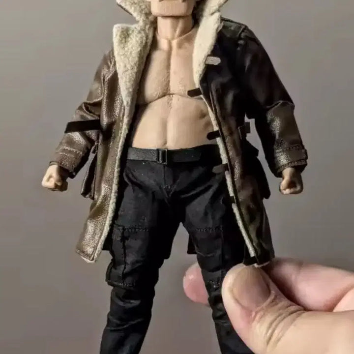 [BUNJANG] Custom Mustang Jacket for 6-inch 1/12 Scale Figures / 6인치 1/12 커스텀 의상 무스탕 자켓 판매