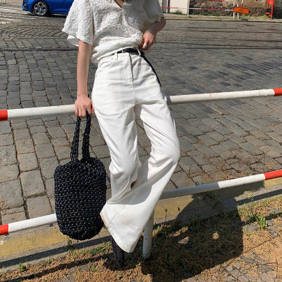 [BUNJANG] Frilly Slim Bootcut Pants M / 프릴리 슬림 부츠컷 팬츠 M