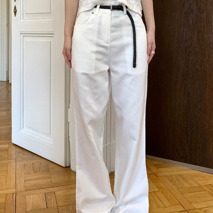 [BUNJANG] Frilly Slim Bootcut Pants M / 프릴리 슬림 부츠컷 팬츠 M