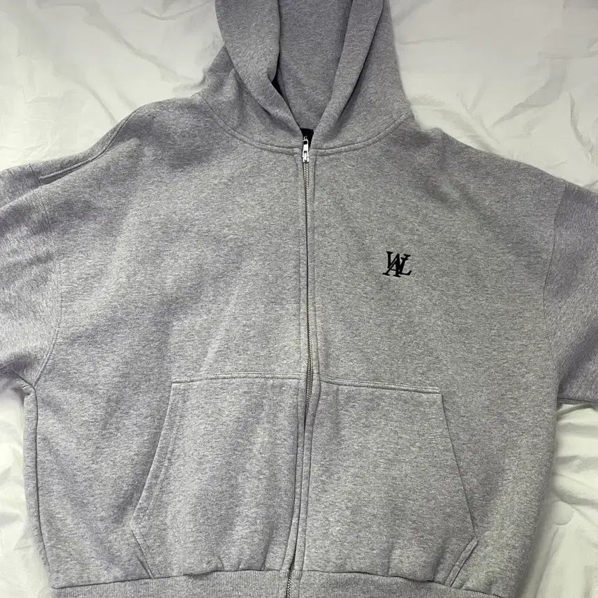 [BUNJANG] W.ANGLE Fleece Hoodie S / 새상품) 우알롱 기모 후드집업 S