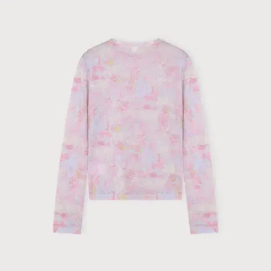 [BUNJANG] Ethos Flower Layered Top - Pink / 에토스 플라워 레이어드 탑 핑크