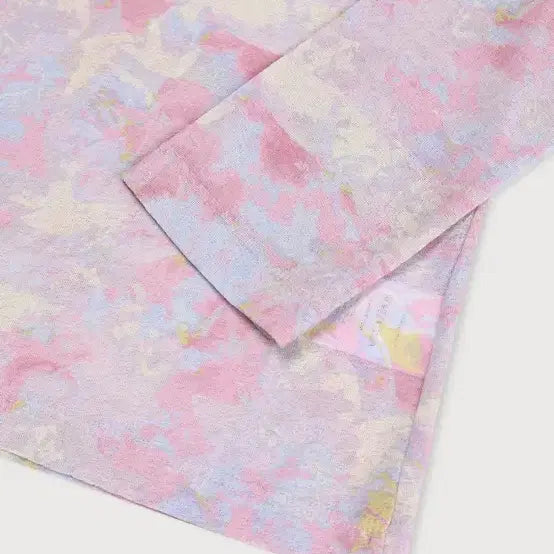 [BUNJANG] Ethos Flower Layered Top - Pink / 에토스 플라워 레이어드 탑 핑크