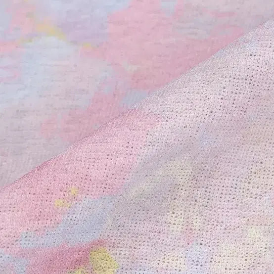 [BUNJANG] Ethos Flower Layered Top - Pink / 에토스 플라워 레이어드 탑 핑크