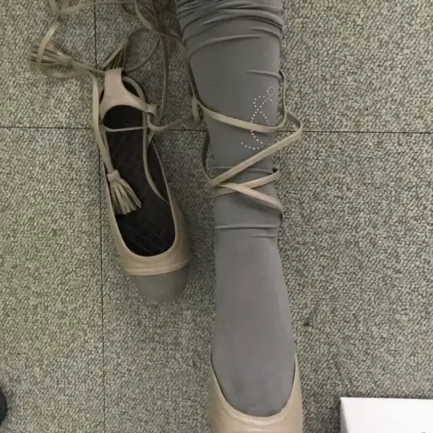 [BUNJANG] Bottega Veneta Leather Ballerina Flat Shoes (Size 37) / (정품) 보테가베네타 레더 발레리나 플랫 슈즈 구두 37