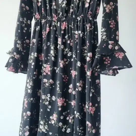 [SOLD OUT] ENC플라워 롱 원피스 검