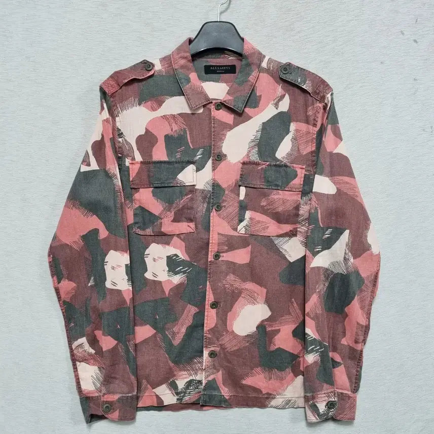 [BUNJANG] AllSaints Camo Pattern Shirt / ㅡ올세인츠 봄가을 남방 남100ㅡ0408