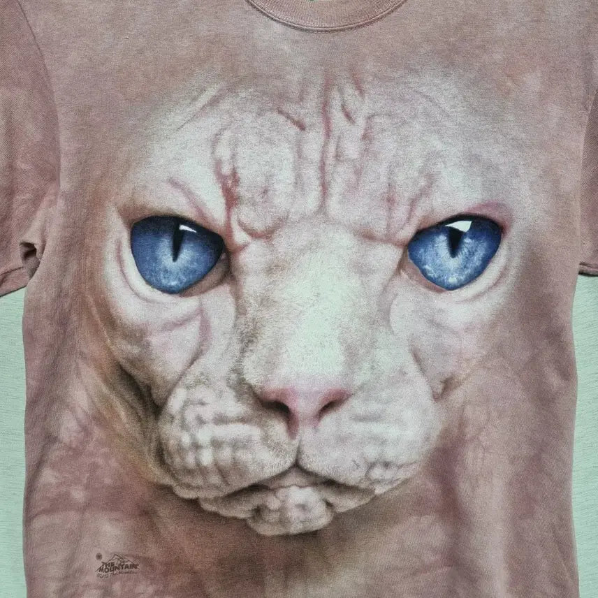 [BUNJANG] Sphinx Cat Print T-shirt (Men&
