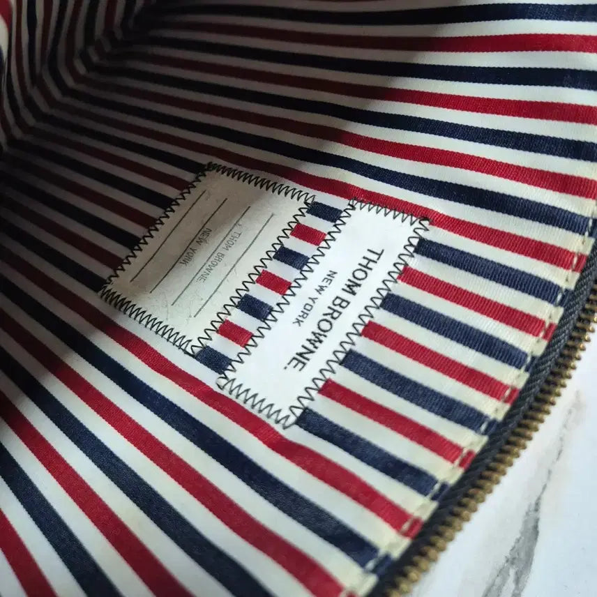 [BUNJANG] Thom Browne Pebble Grain Black Clutch Bag / (정품) 톰브라운 페블 그레인 블랙 클러치 백
