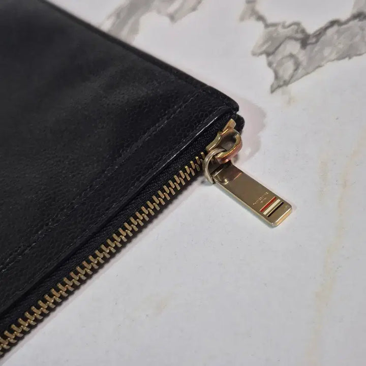 [BUNJANG] Thom Browne Pebble Grain Black Clutch Bag / (정품) 톰브라운 페블 그레인 블랙 클러치 백