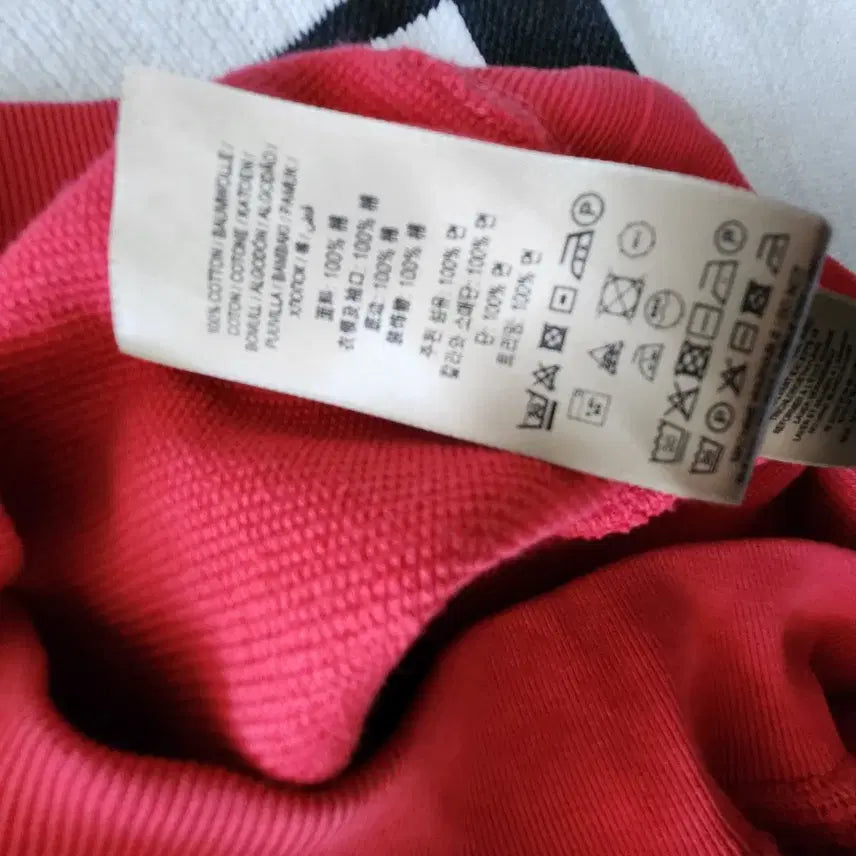 [BUNJANG] Burberry Red Towel T-shirt / 버버리 레드 반팔 타월 티셔츠