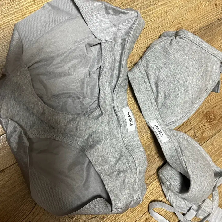 [BUNJANG] HY.GGE Gray Bra and Panty Set / HY.GGE 회색 브라 + 팬티 세트
