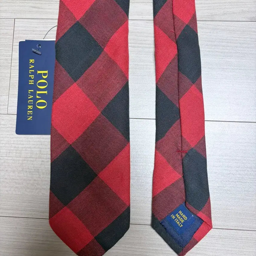 [BUNJANG] Polo Ralph Lauren Buffalo Check Cotton Tie / 폴로 랄프로렌 버팔로 체크 코튼 넥타이
