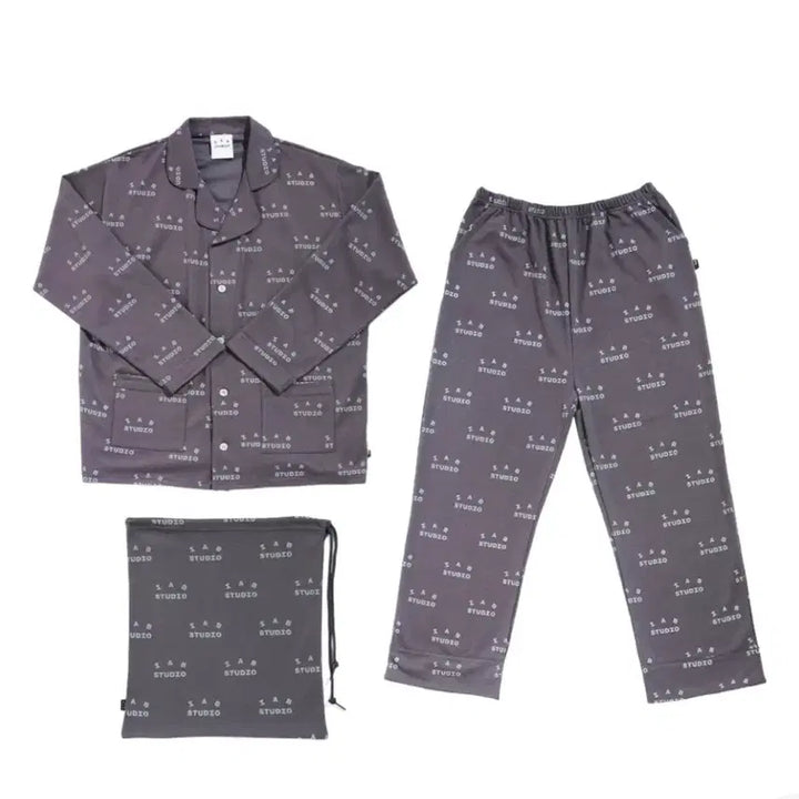 [BUNJANG] IAB Studio At Home Pajama Set Charcoal L / 아이앱 앳 홈 파자마 세트 차콜 L