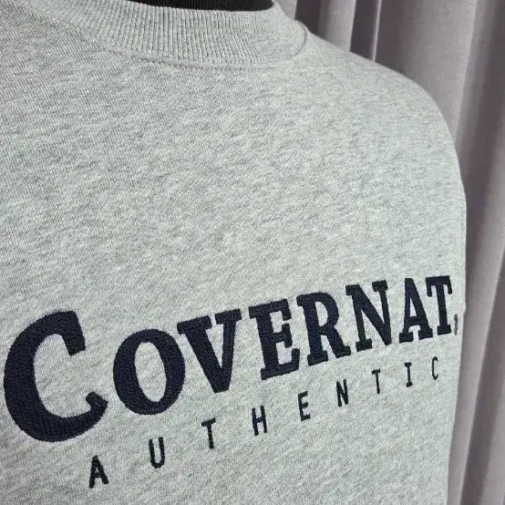 [BUNJANG] Covernat Authentic Logo Sweatshirt Melange Gray XS / 커버낫 어센틱 로고 맨투맨 멜란지 그레이 XS 상태양호