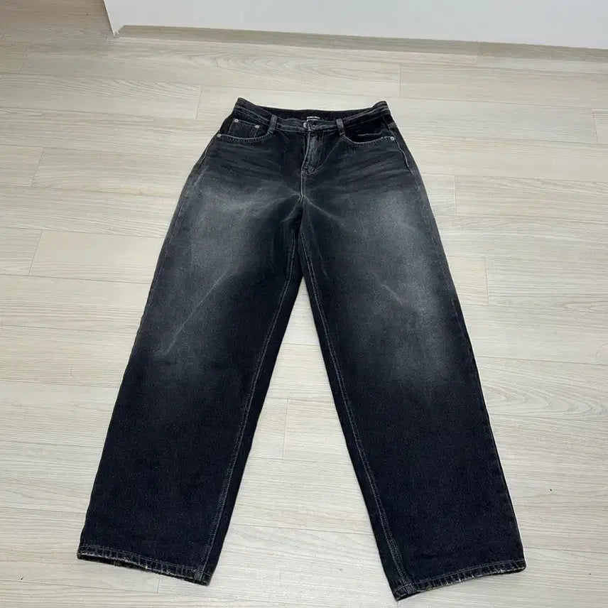 [BUNJANG] LKET Black Wide Pants / LKET 흑청 와이드 팬츠