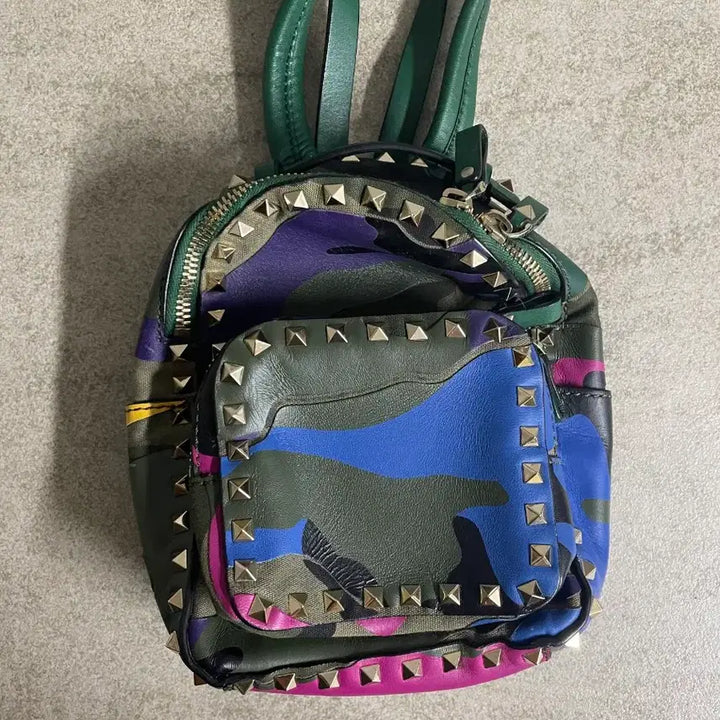 [BUNJANG] Valentino Rockstud Camo Mini Backpack / 발렌티노 락스터드 카모 백팩 미니