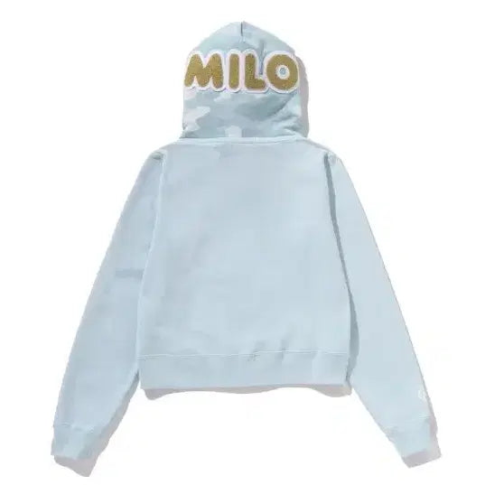 [SOLD OUT] 베이프 크리스탈 베이비 마일로 샤크 크롭 풀 집 더블 후드 집업
