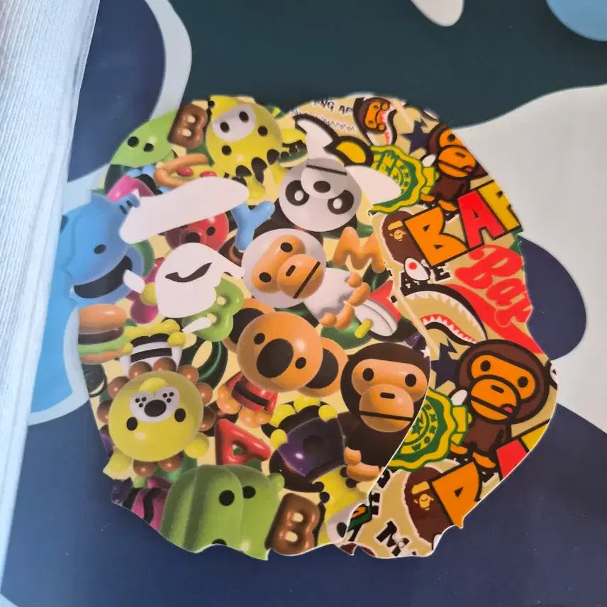 [SOLD OUT] 베이프 크리스탈 베이비 마일로 샤크 크롭 풀 집 더블 후드 집업