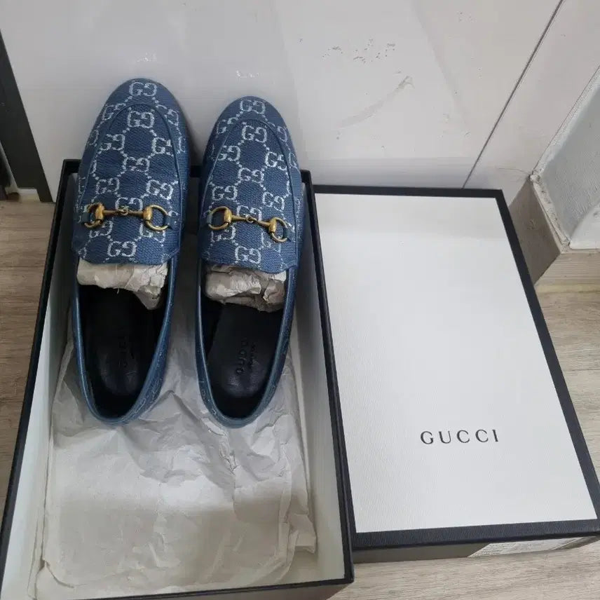 [BUNJANG] Gucci GG Loafers Blue Women&
