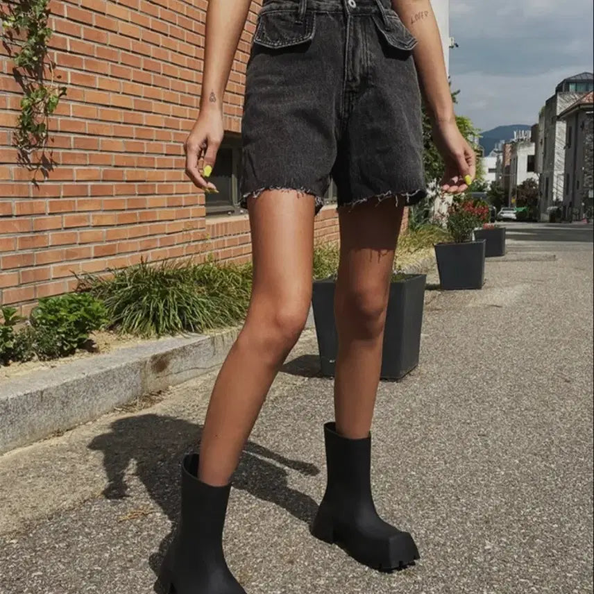 [BUNJANG] Black Denim Pants / <새옷> 블랙 데님 팬츠
