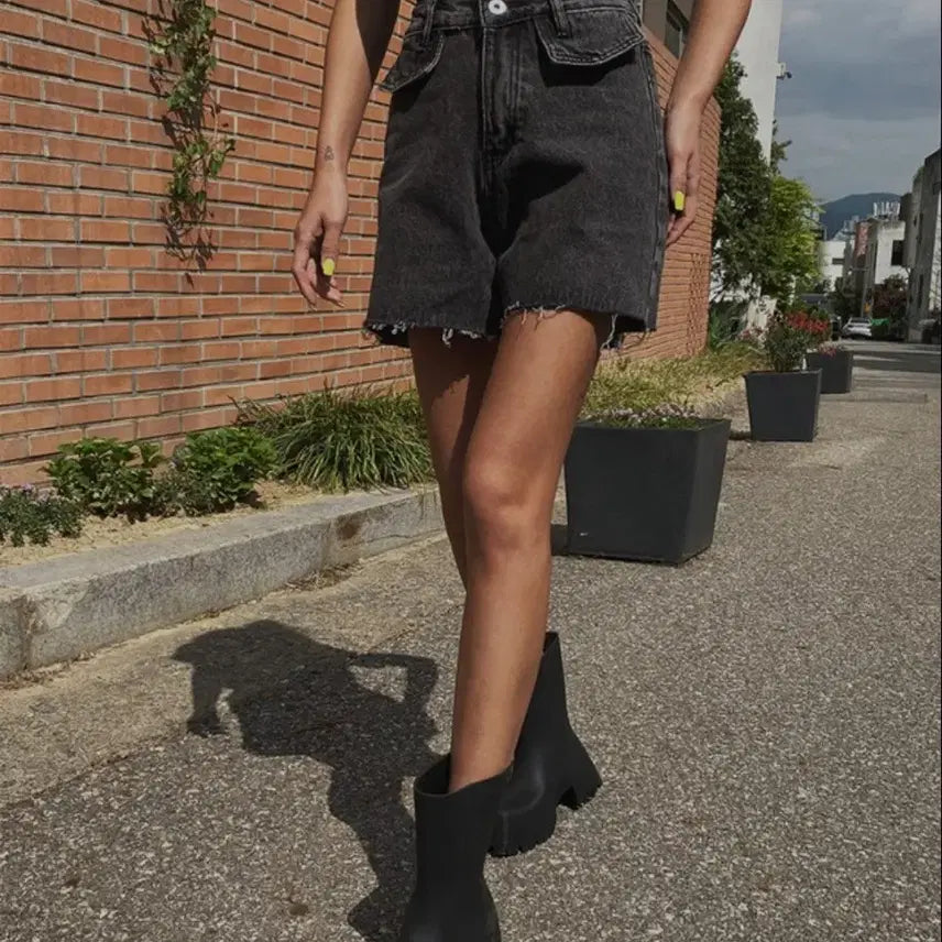 [BUNJANG] Black Denim Pants / <새옷> 블랙 데님 팬츠
