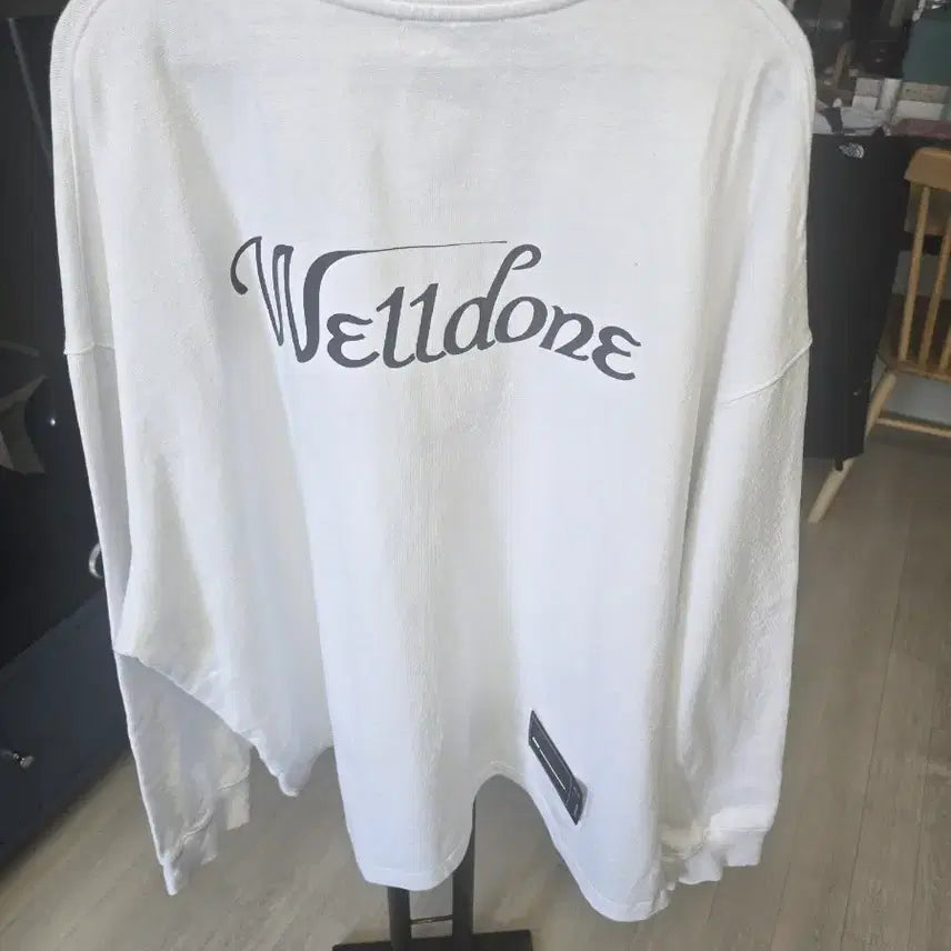 [BUNJANG] We11done Long Sleeve T-shirt / 지드래곤 웰던 긴팔 티셔츠 화이트