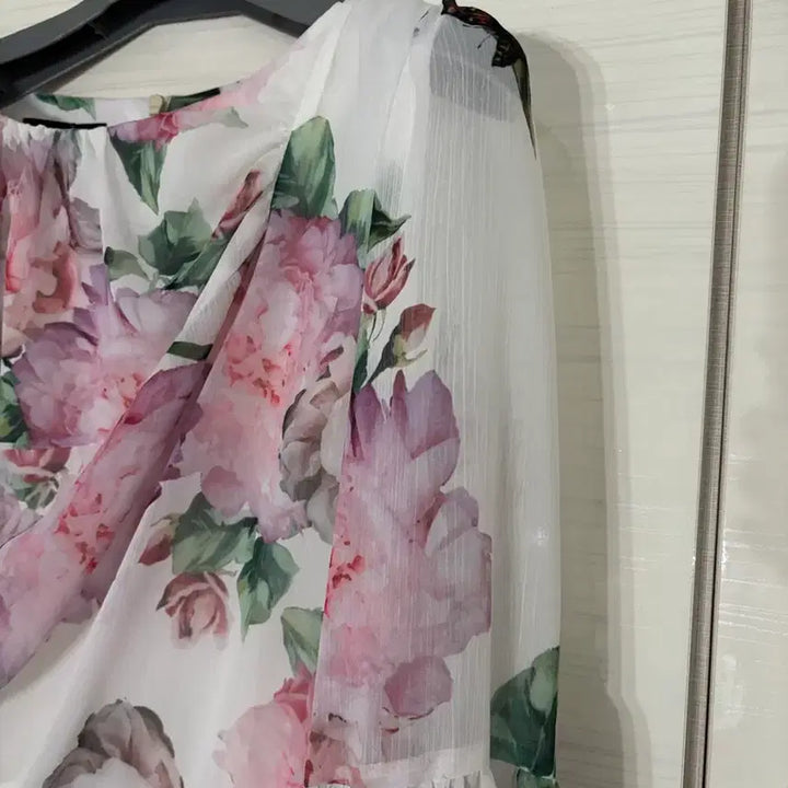 [BUNJANG] Heysang Floral Chiffon Long Dress / 헤이상 플라워 쉬폰 롱 원피스 (F) 새상품 원가 199900원