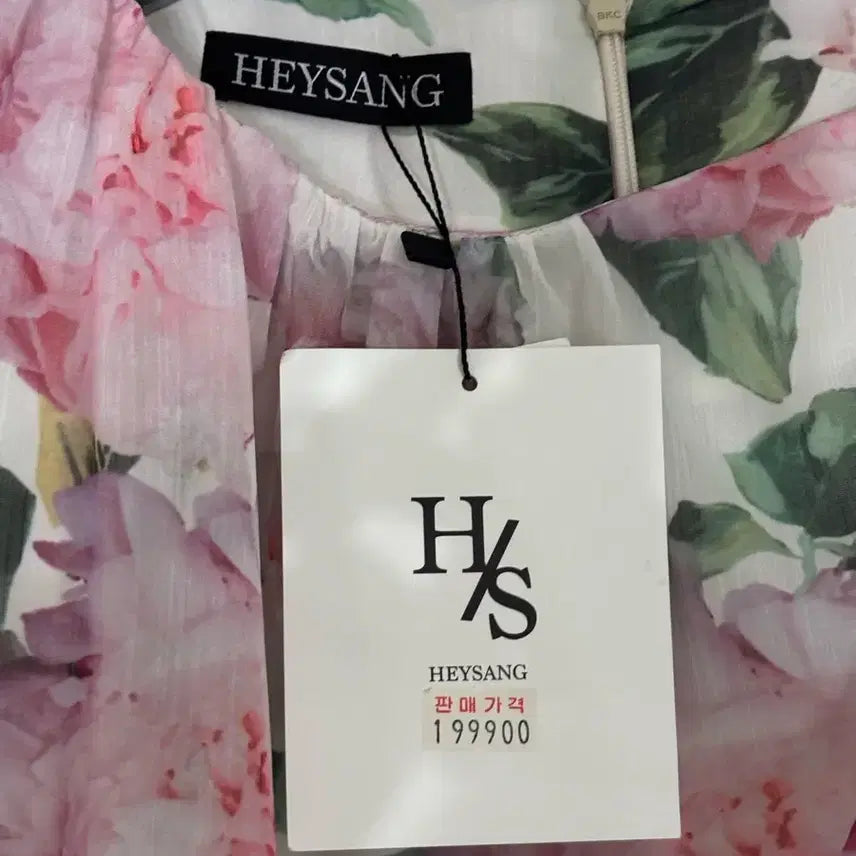 [BUNJANG] Heysang Floral Chiffon Long Dress / 헤이상 플라워 쉬폰 롱 원피스 (F) 새상품 원가 199900원