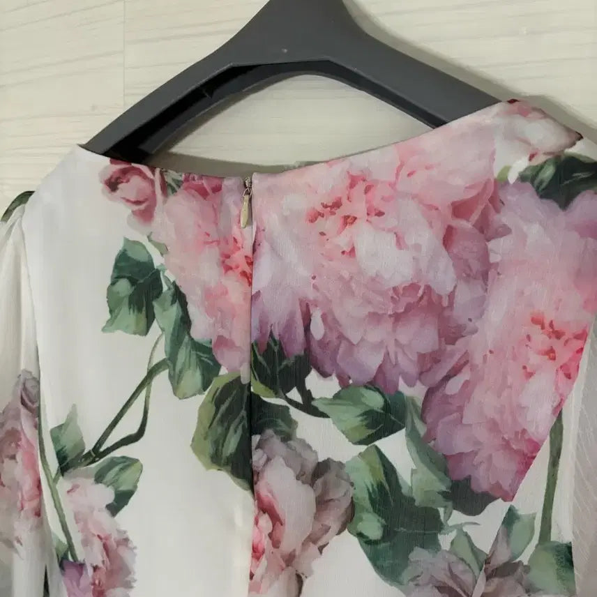 [BUNJANG] Heysang Floral Chiffon Long Dress / 헤이상 플라워 쉬폰 롱 원피스 (F) 새상품 원가 199900원