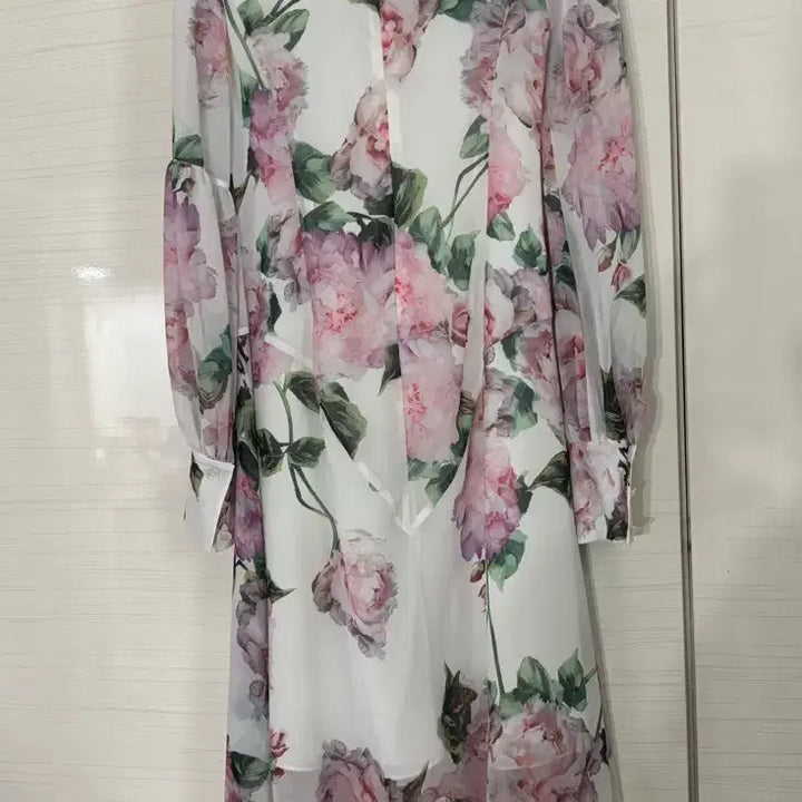 [BUNJANG] Heysang Floral Chiffon Long Dress / 헤이상 플라워 쉬폰 롱 원피스 (F) 새상품 원가 199900원