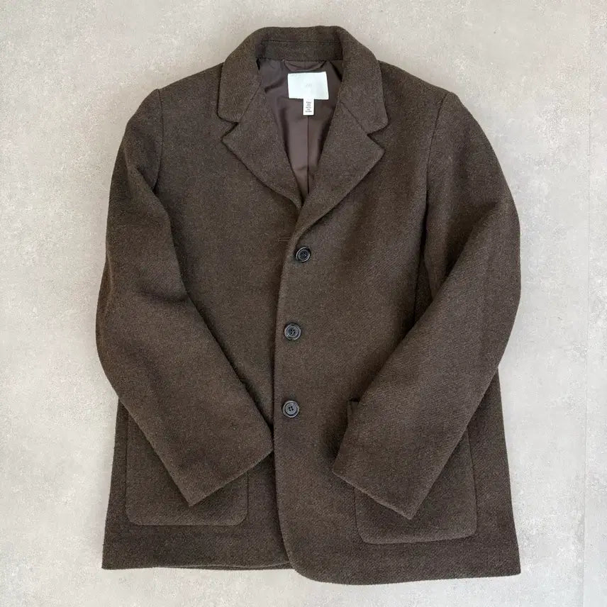 [BUNJANG] H&amp;M Brown Wool Jacket / H&amp;M 브라운 모직 자켓