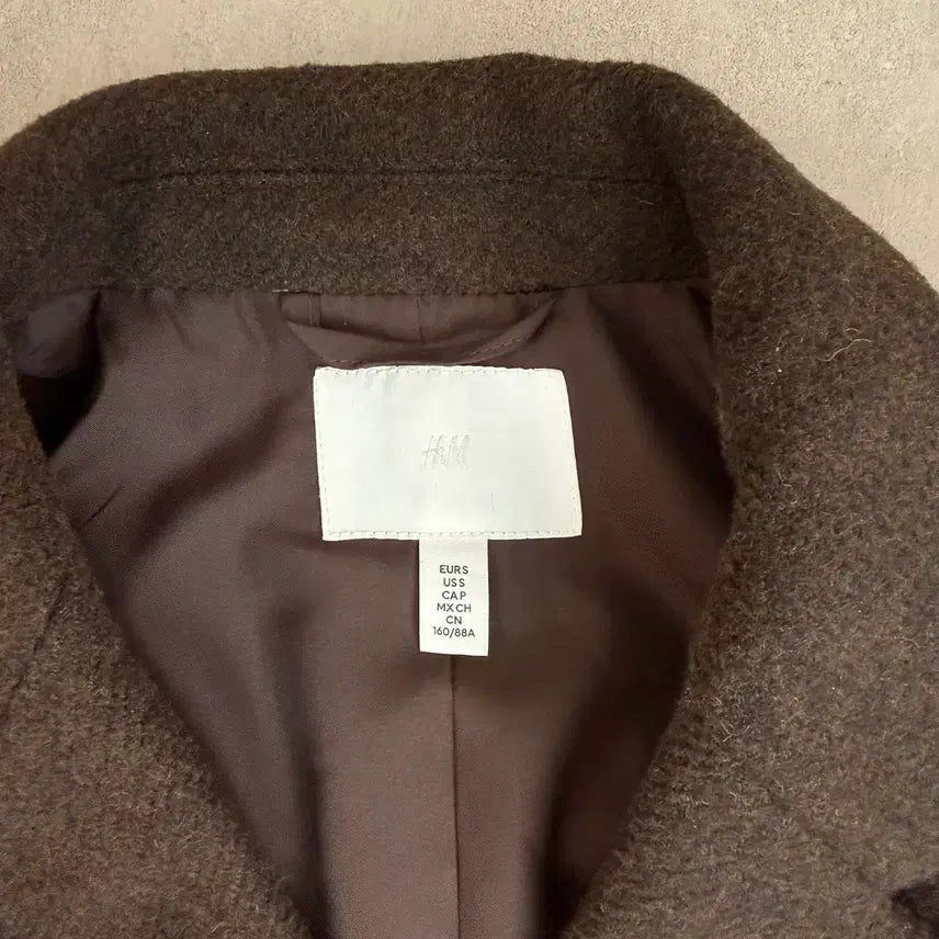 [BUNJANG] H&amp;M Brown Wool Jacket / H&amp;M 브라운 모직 자켓