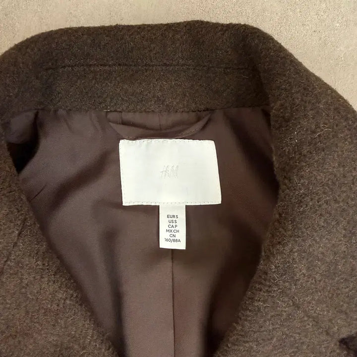 [BUNJANG] H&amp;M Brown Wool Jacket / H&amp;M 브라운 모직 자켓