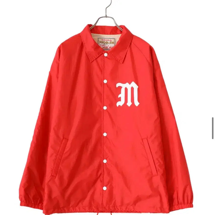 [BUNJANG] Saint Michael Red Coach Jacket (Size L) / 세인트미카엘 레드 코치 자켓 (새제품L)