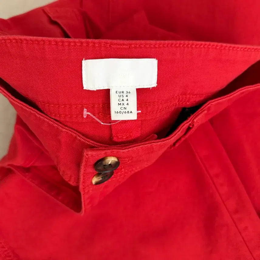 [SOLD OUT] H&amp;M 레드 면바지 여성 바지 새상품
