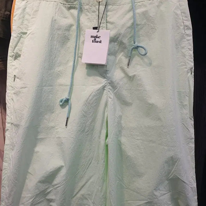 [BUNJANG] MAKE A TOAST Nylon Wide Pants M Mint / [새상품] 메이크어토스트(MAKE A TOAST) 나일론 와이드 팬츠 M