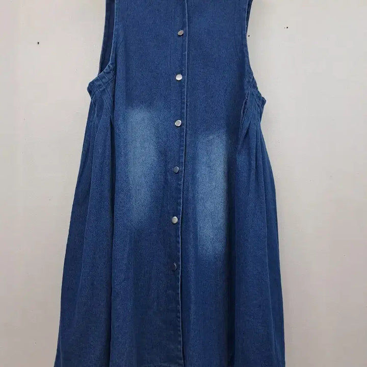 [BUNJANG] Denim Hooded Vest Dress / 예쁜 데님 후드 조끼형원핏66