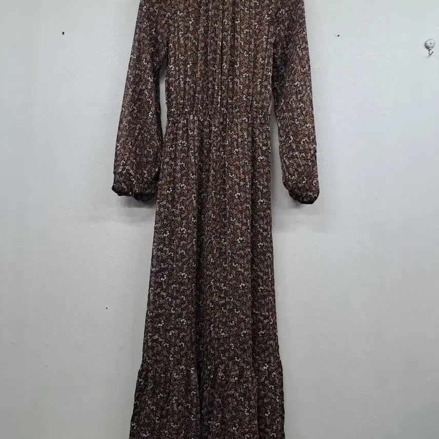[BUNJANG] ZARA Chiffon Floral Long Dress Size 55 / ZARA쉬폰 롱원핏55