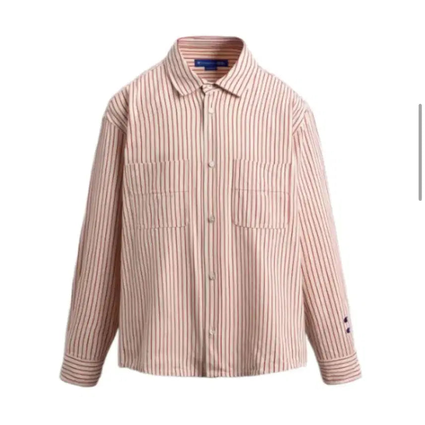 [BUNJANG] Zara x Champion Stripe Shirt / 자라x챔피온 스트라이프 셔츠