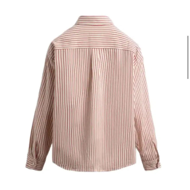 [BUNJANG] Zara x Champion Stripe Shirt / 자라x챔피온 스트라이프 셔츠