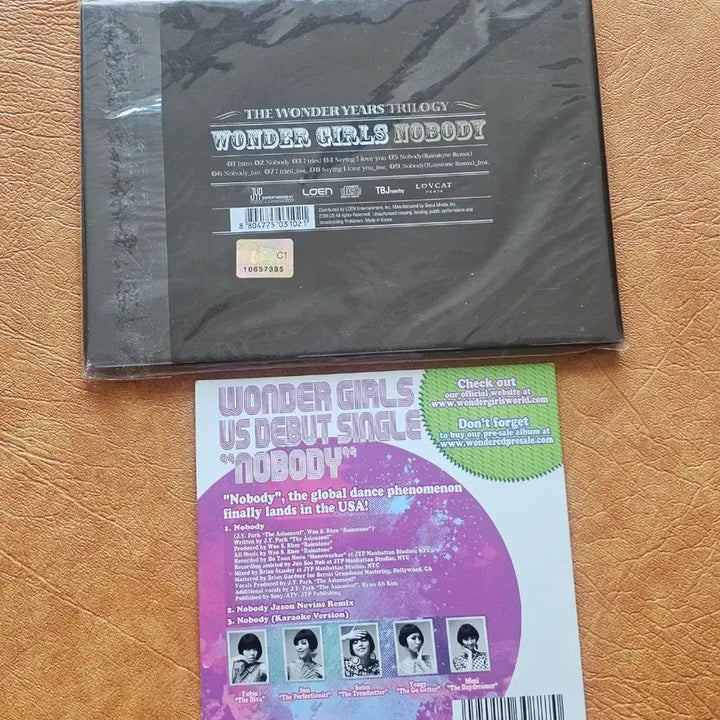 [BUNJANG] Wonder Girls Nobody Sealed Autographed CD / 원더걸스 Nobody (미개봉)  친필사인 CD