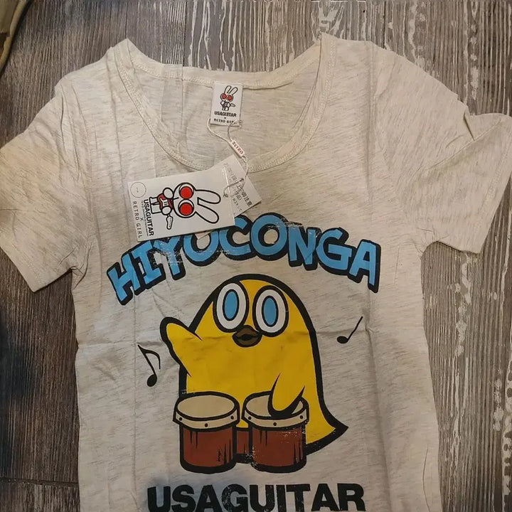 [BUNJANG] USAGUITAR Hiyokonga Short Sleeve T-Shirt / USAGUITAR 히요콘가 반팔 티셔츠