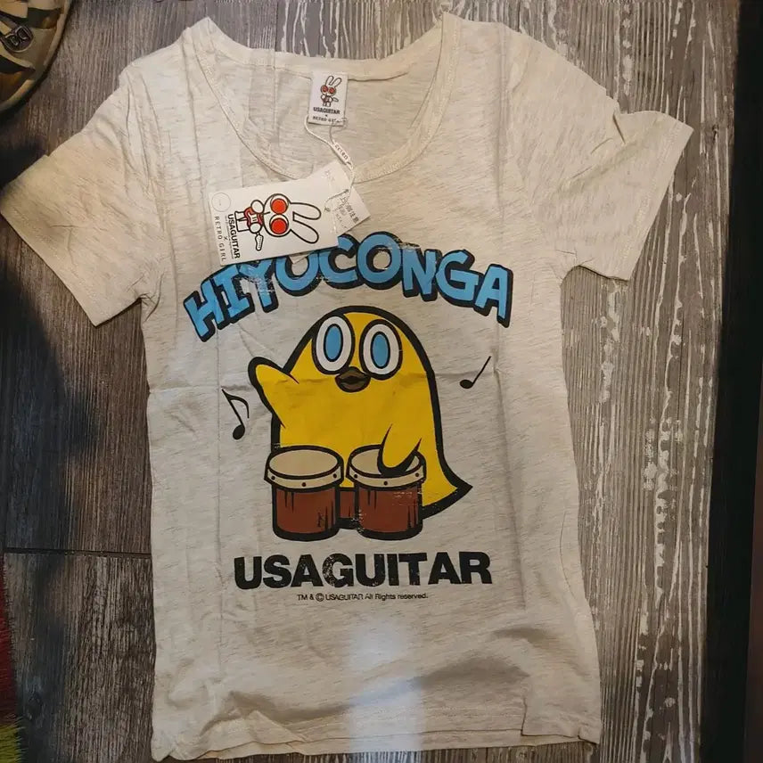 [BUNJANG] USAGUITAR Hiyokonga Short Sleeve T-Shirt / USAGUITAR 히요콘가 반팔 티셔츠