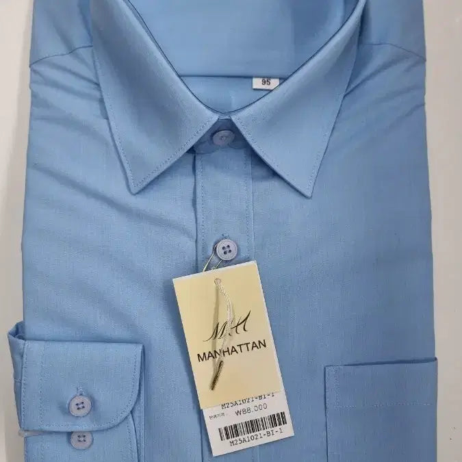 [BUNJANG] Manhattan Sky Blue Shirt / 맨하탄 하늘색 셔츠 새상품