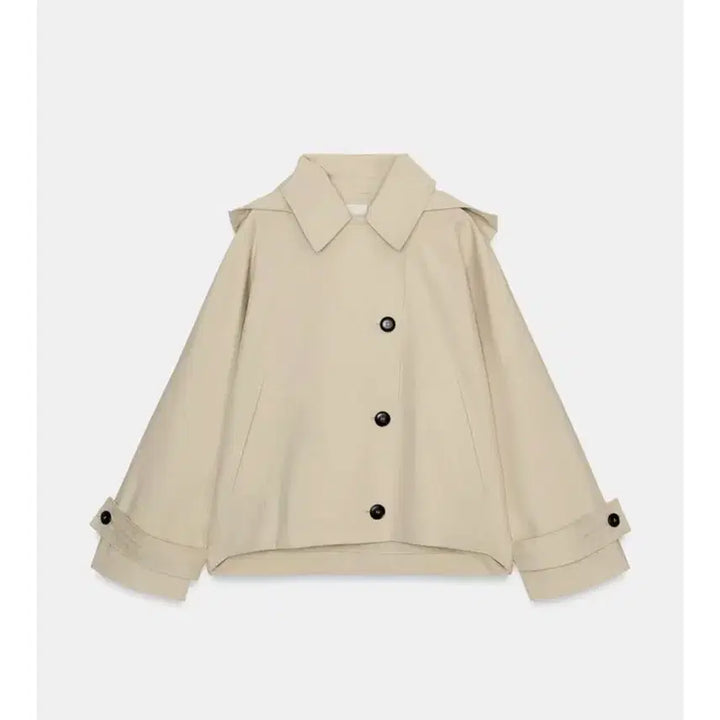 [BUNJANG] Zara Waterproof Short Trench Jacket / 자라zara 워터프루프 숏 트렌치자켓