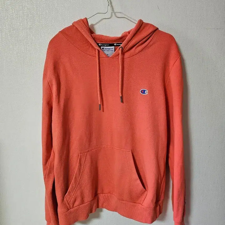 [BUNJANG] Champion Orange Hoodie M / 챔피온 오렌지색 후드티 M