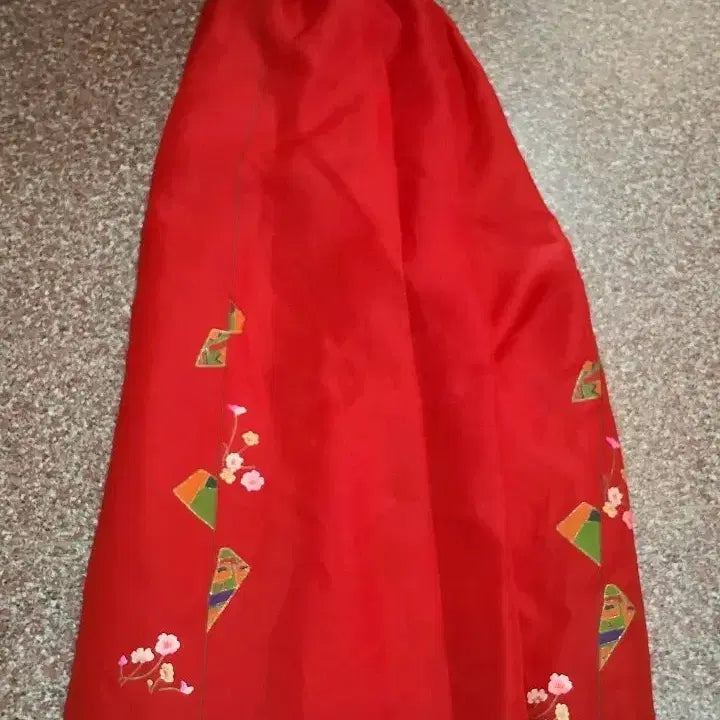 [BUNJANG] Red Skirt Hanbok / 빨간색 치마 한복