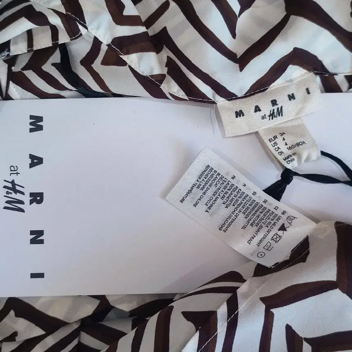 [BUNJANG] Marni x H&amp;M Pattern Short Sleeve Dress Size 55 / 마르니H&amp;M 패턴 반팔 원피스 새상품 55